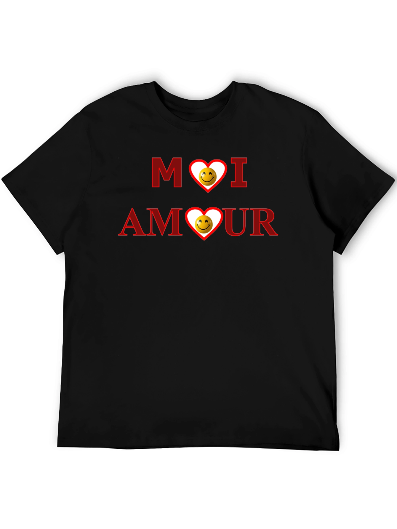 Moi Amour Graphic T-Shirt - Black