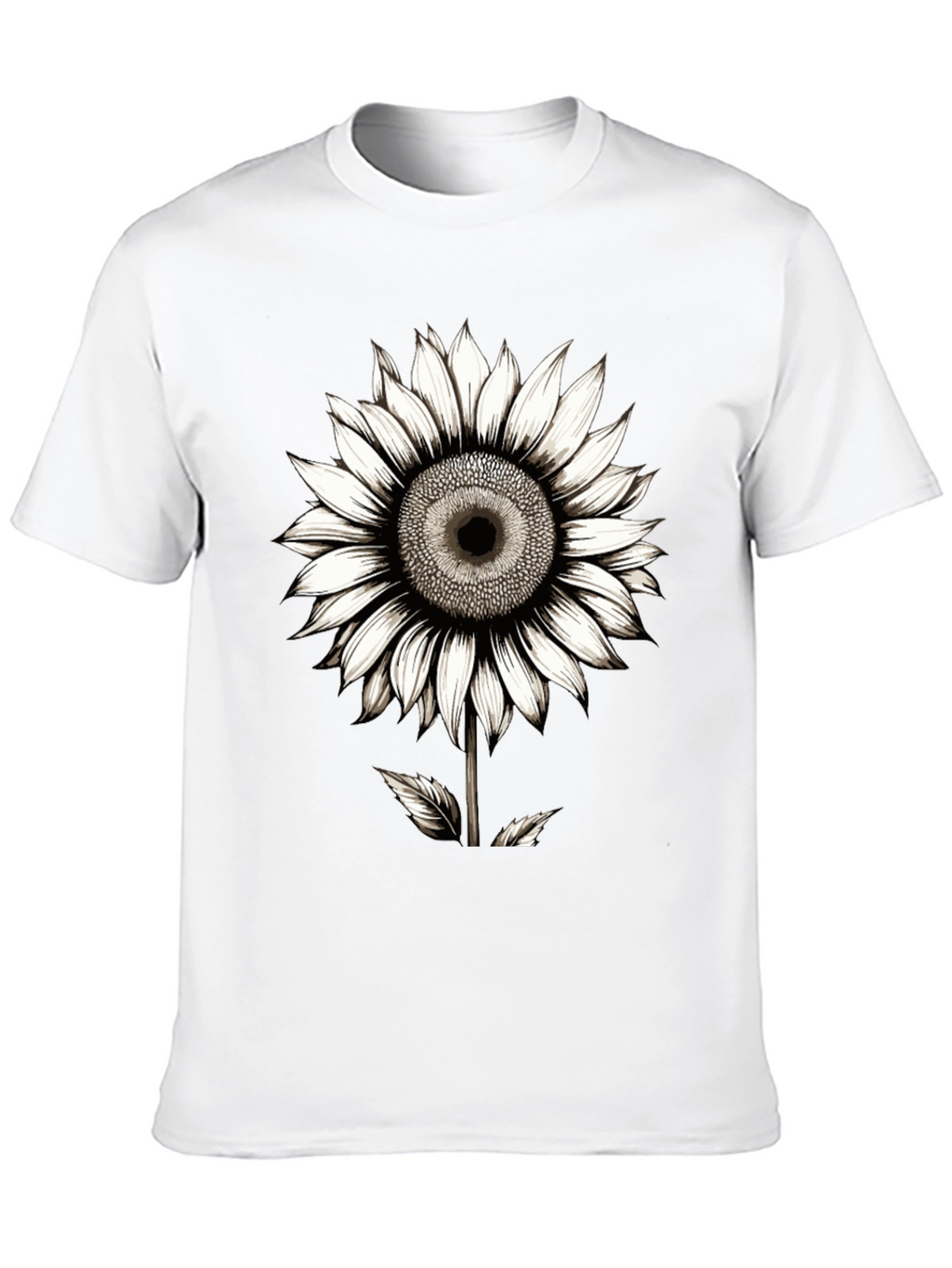 Sunflower Graphic Black T-Shirt