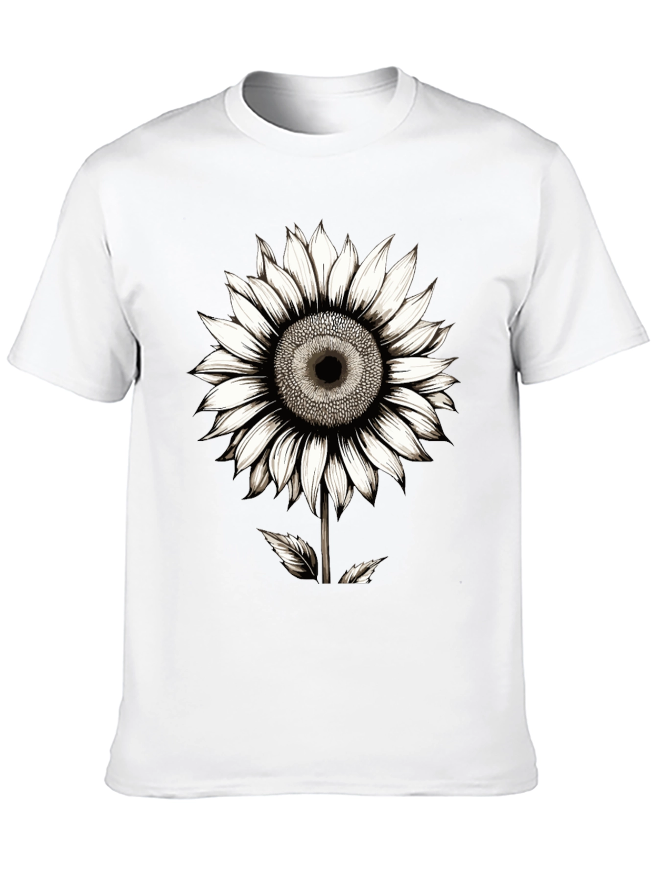 Sunflower Graphic Black T-Shirt