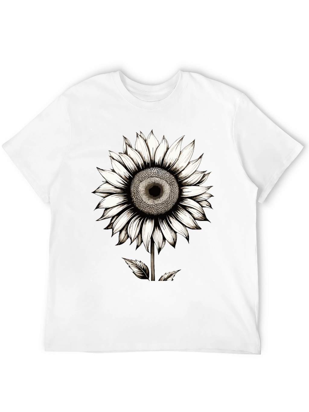 Sunflower Graphic Black T-Shirt