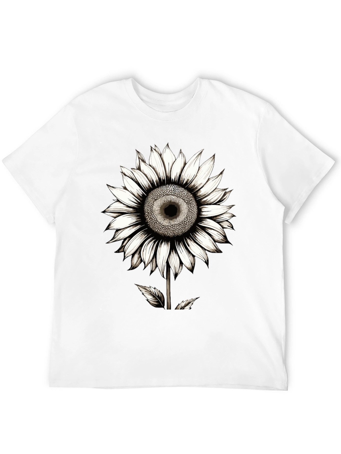 Sunflower Graphic Black T-Shirt
