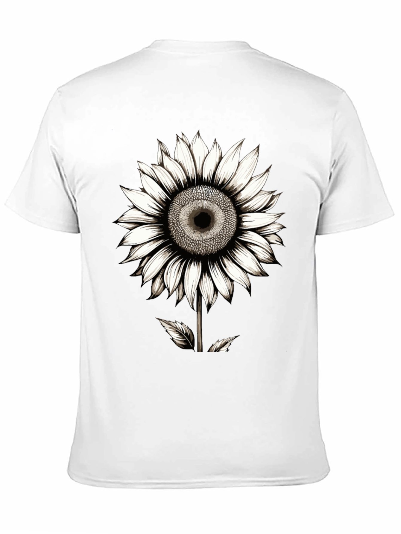 Sunflower Graphic Black T-Shirt