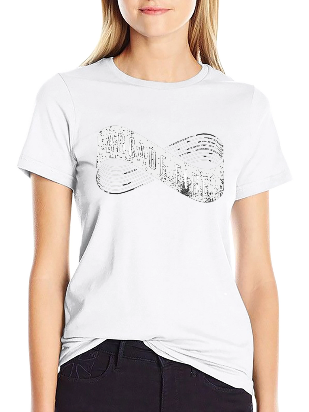 Arcade Fire Band T-Shirt - Infinity Symbol Graphic Tee