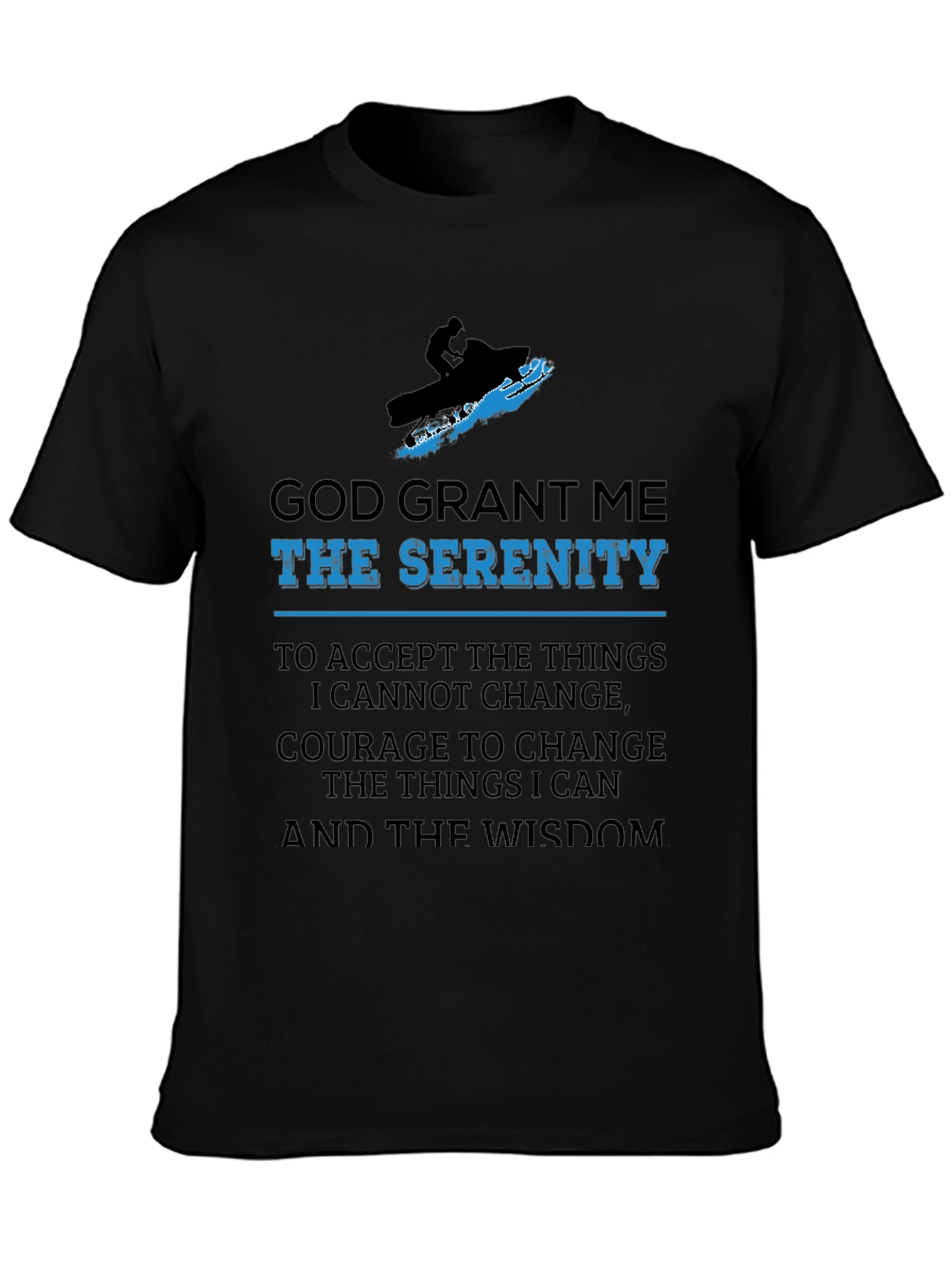 Serenity Prayer Snowmobile T-Shirt