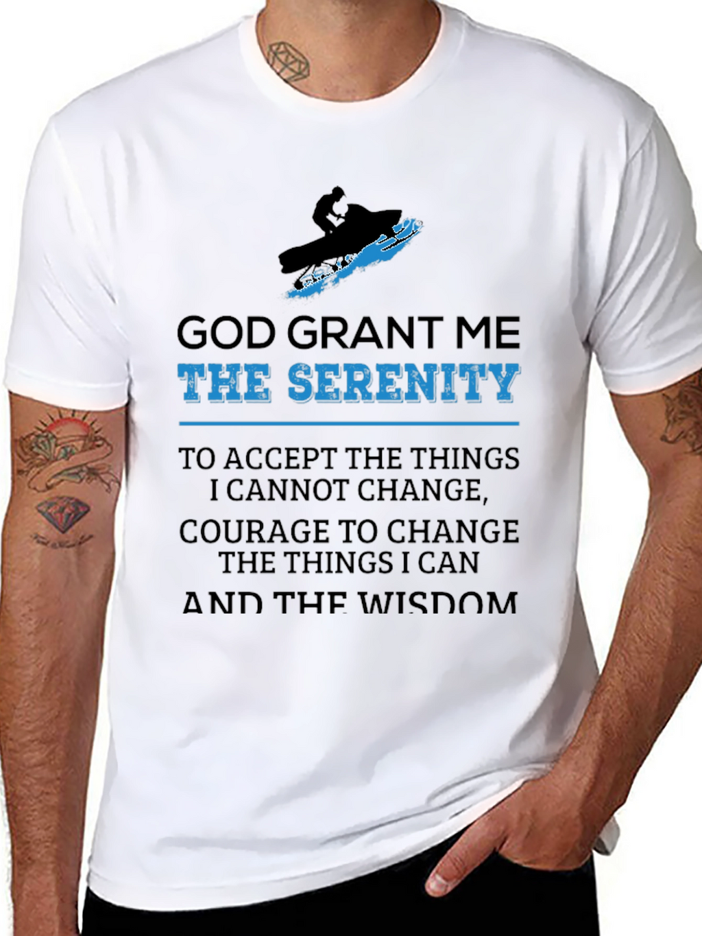 Serenity Prayer Snowmobile T-Shirt