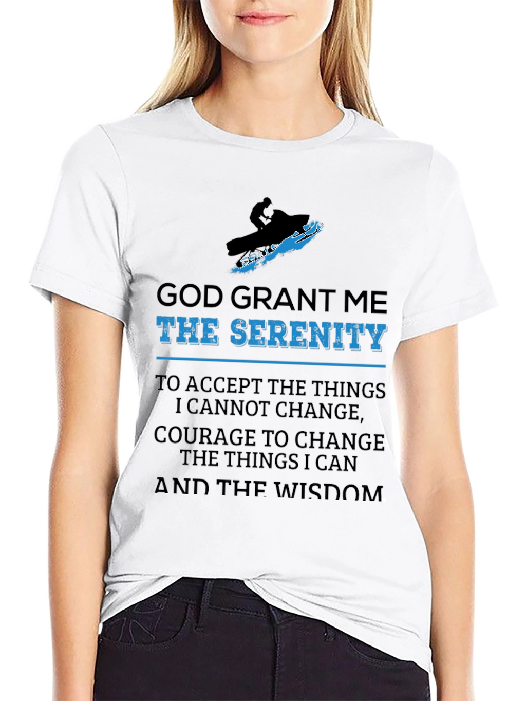 Serenity Prayer Snowmobile T-Shirt
