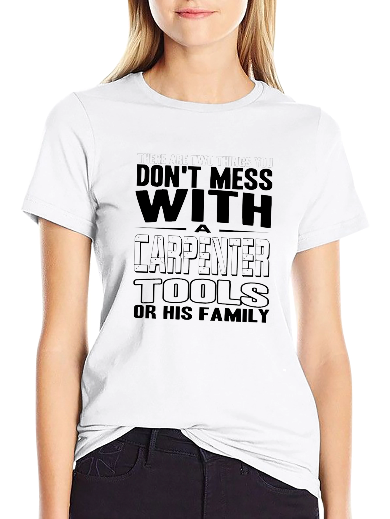 Carpenter Tools & Family T-Shirt - Black