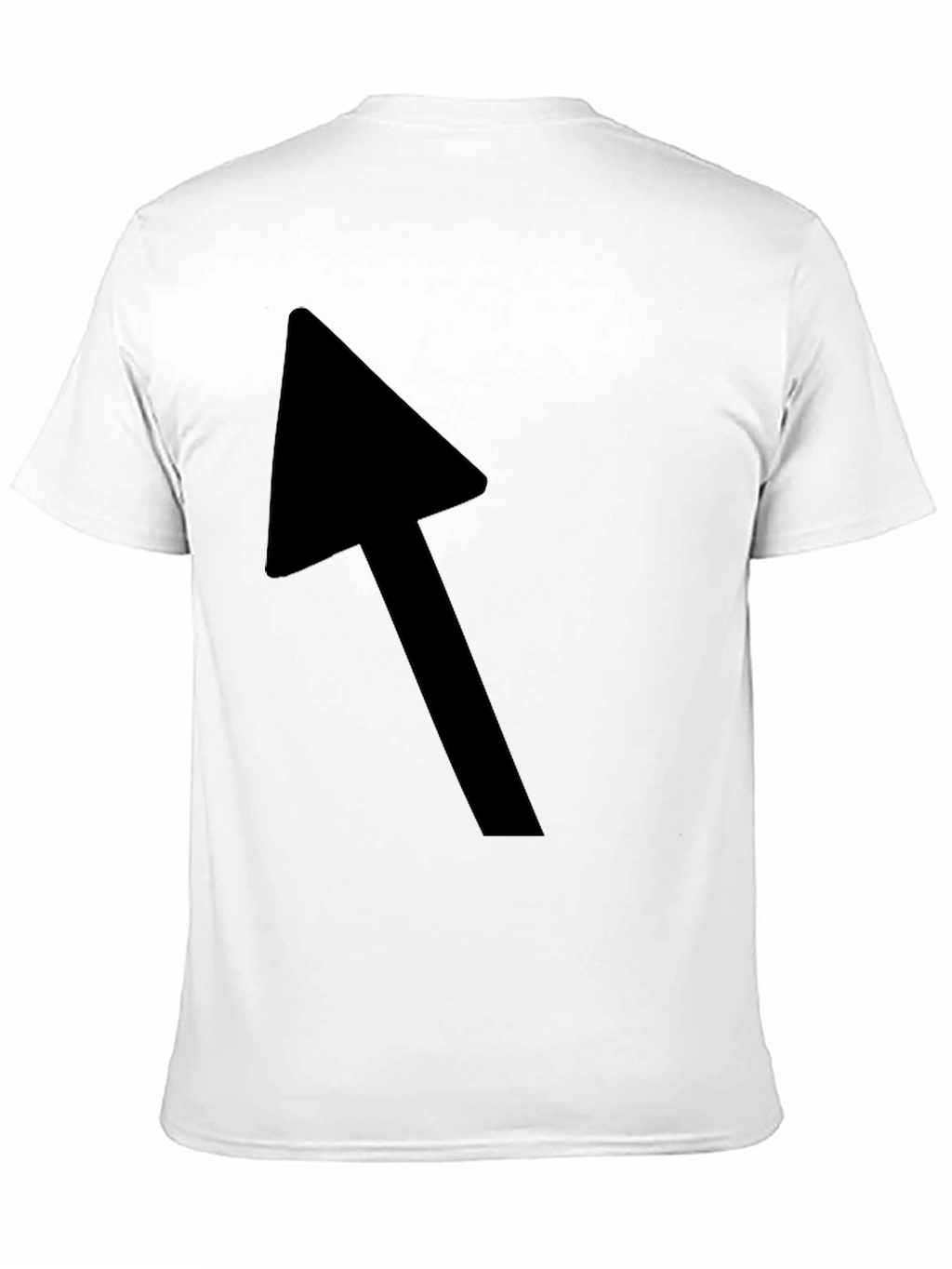 Black T-Shirt with Bold Arrow Graphic
