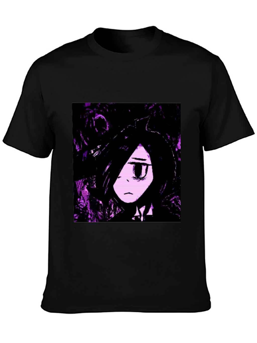 Anime Graphic Black T-Shirt