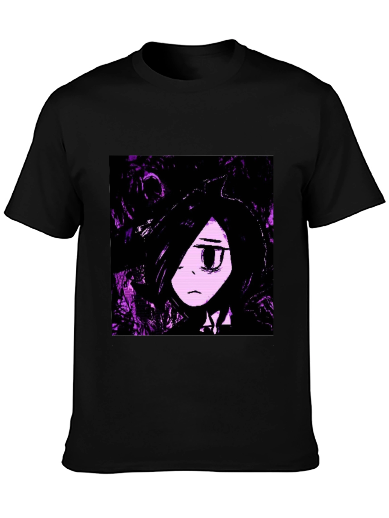 Anime Graphic Black T-Shirt