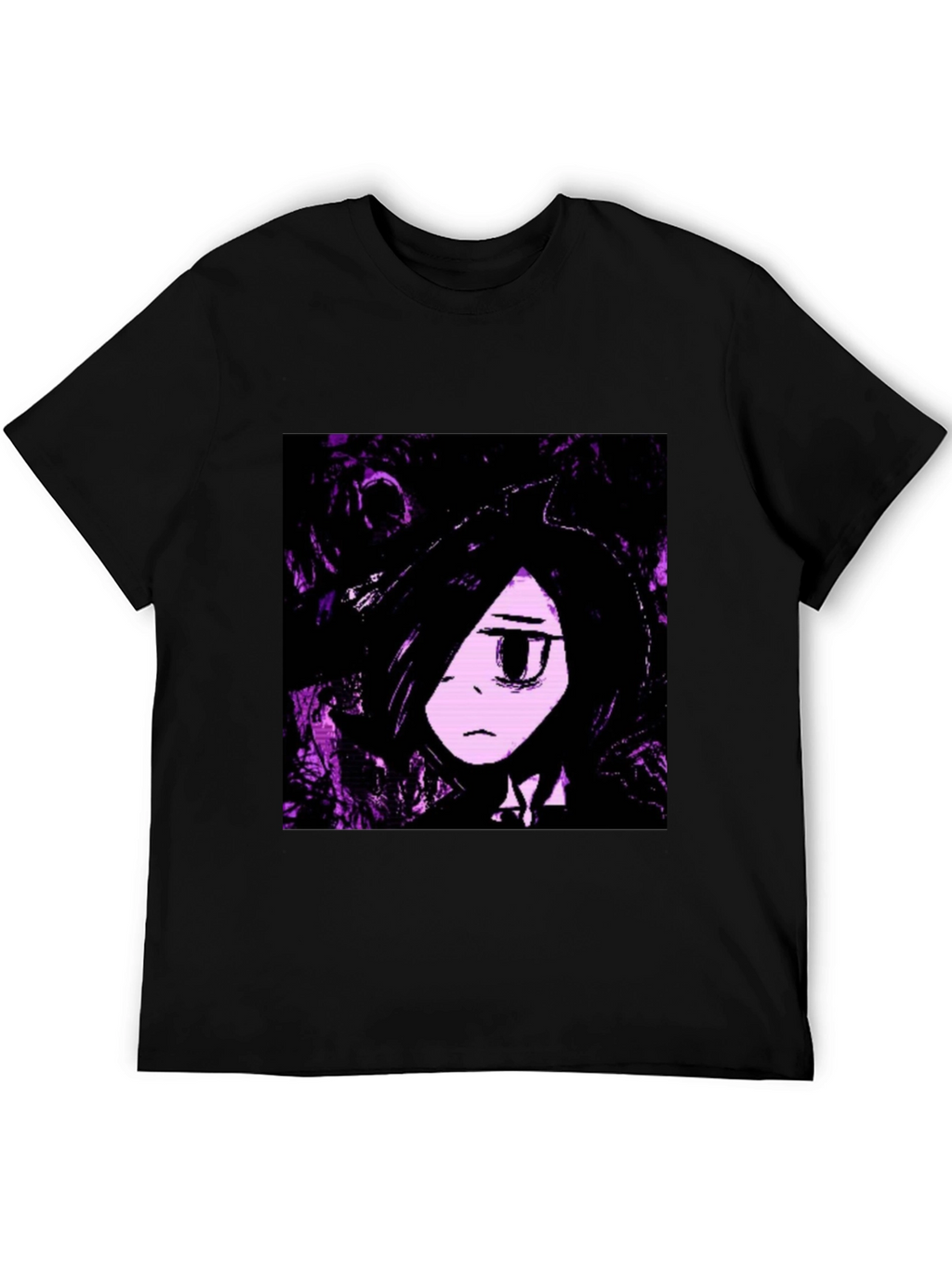 Anime Graphic Black T-Shirt