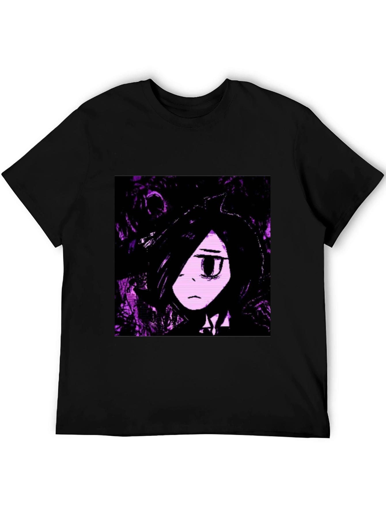 Anime Graphic Black T-Shirt