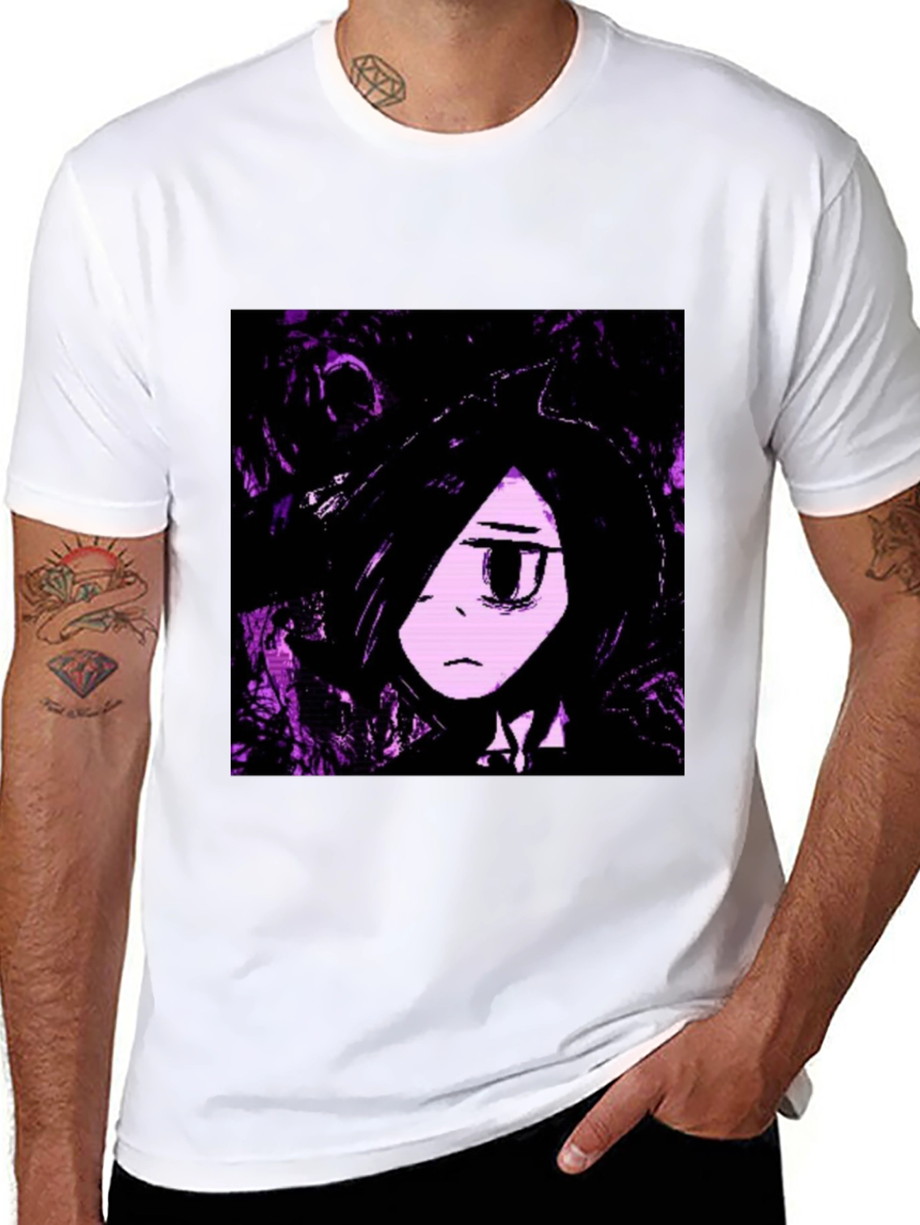 Anime Graphic Black T-Shirt