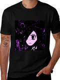 Anime Graphic Black T-Shirt