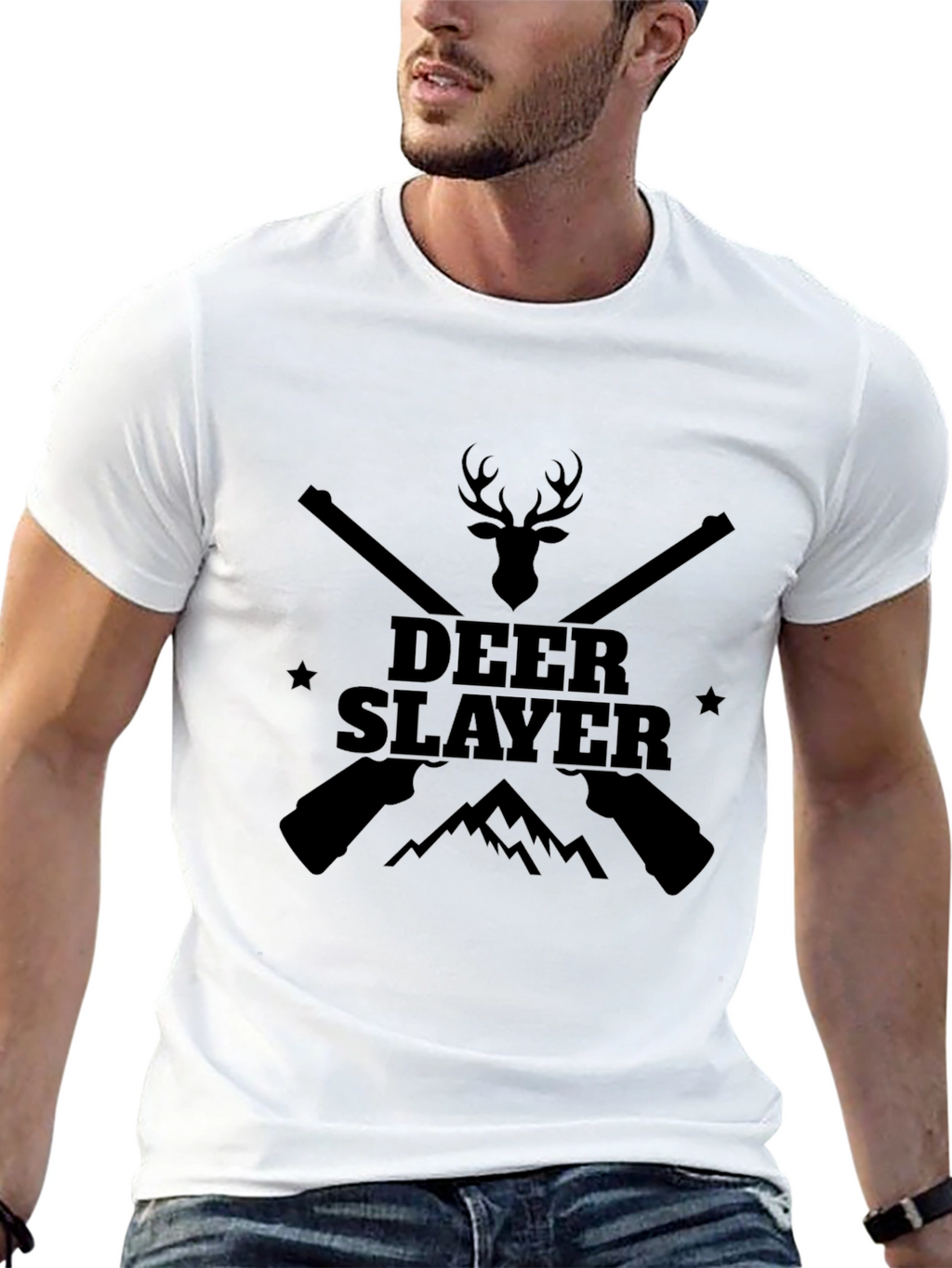 Deer Slayer Graphic T-Shirt - Hunting Tee