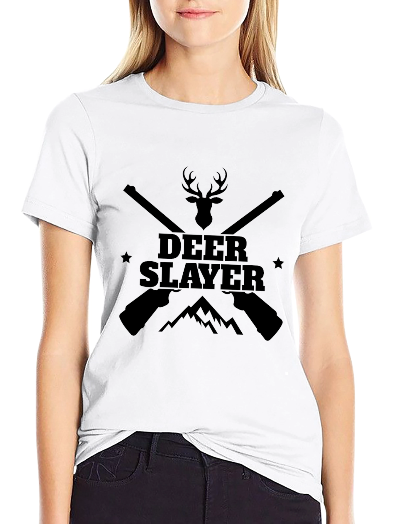 Deer Slayer Graphic T-Shirt - Hunting Tee
