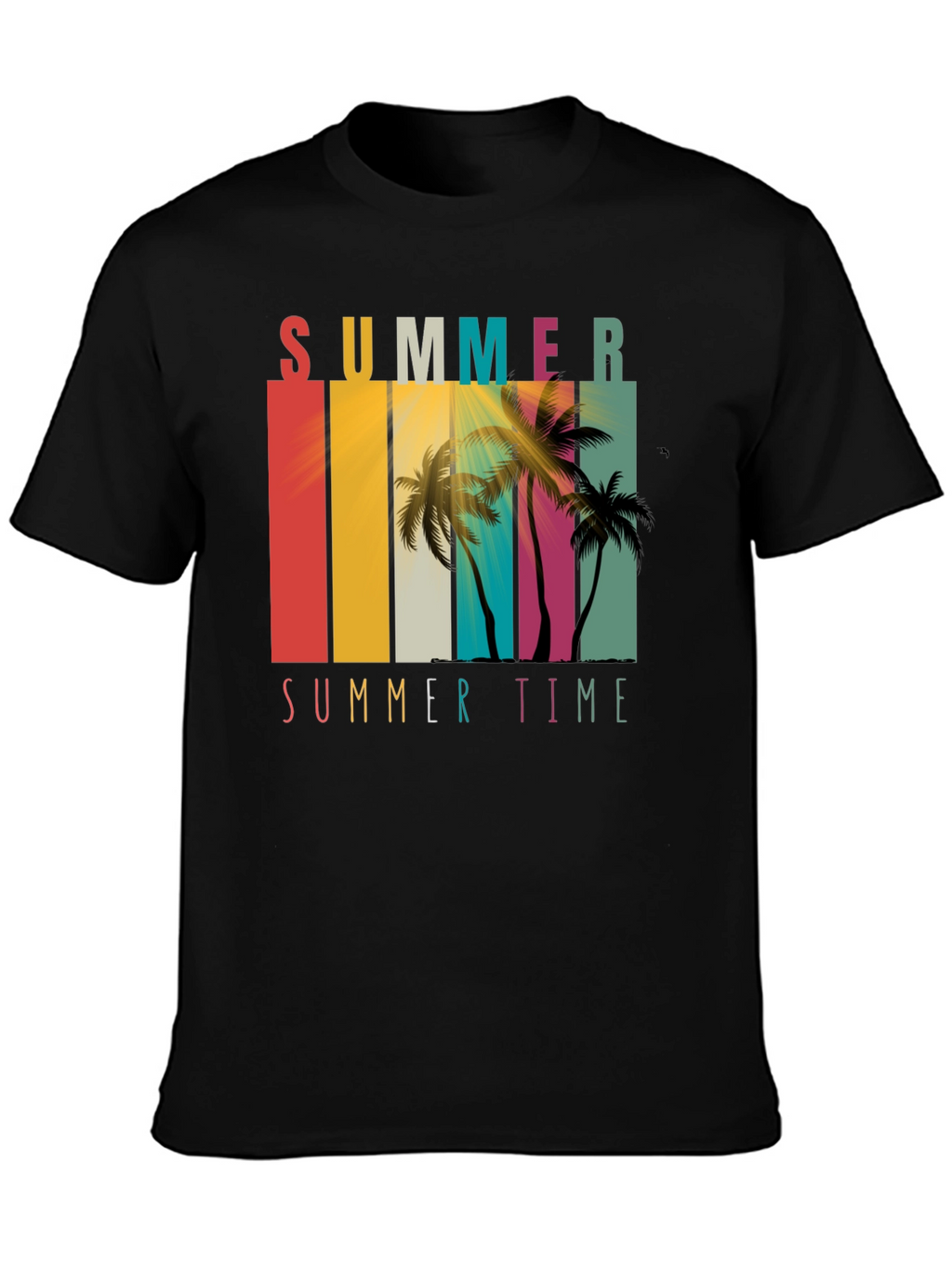 Summer Time Palm Tree Graphic Tee