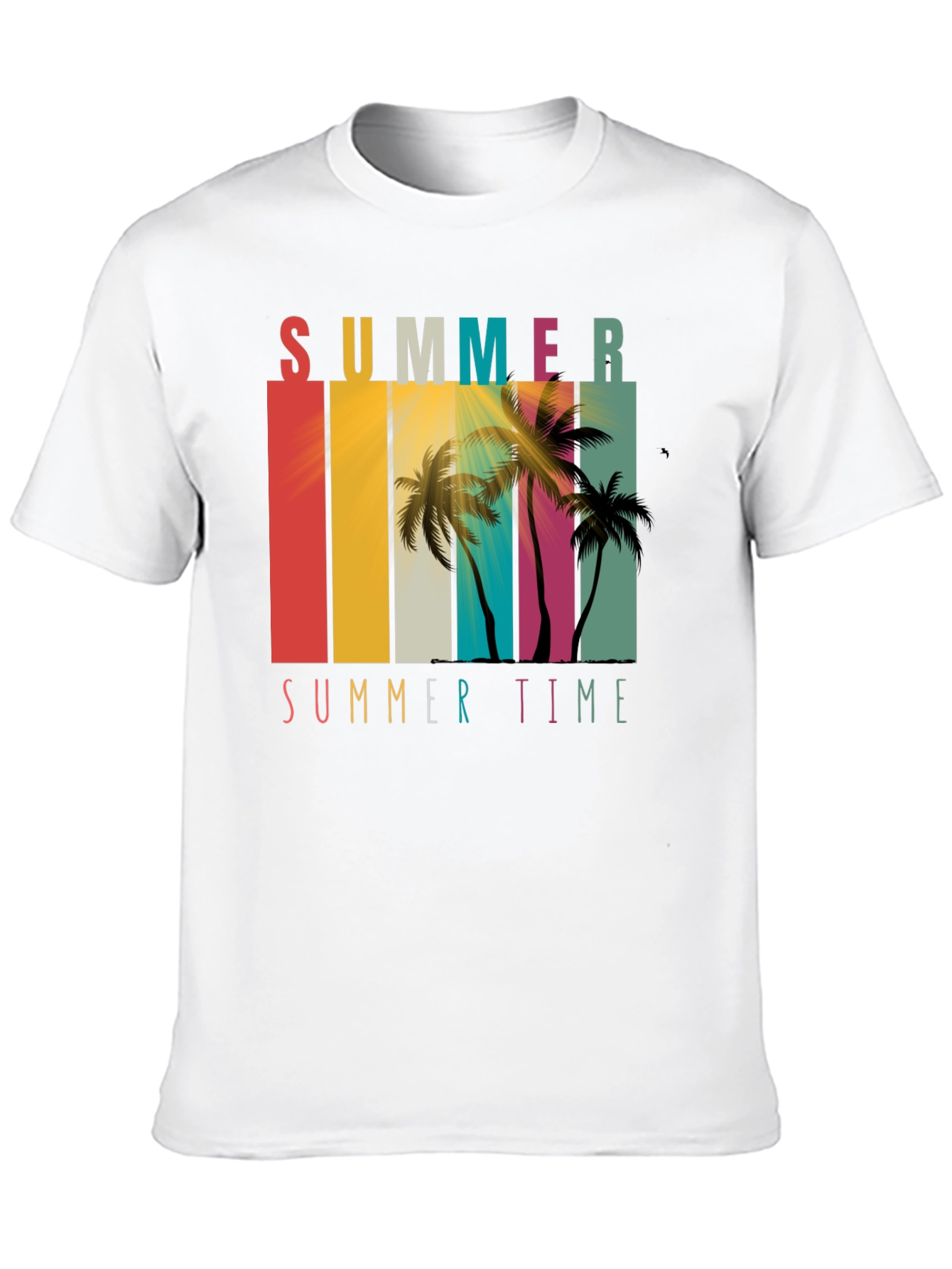 Summer Time Palm Tree Graphic Tee