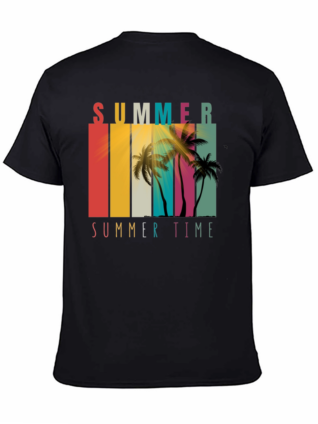 Summer Time Palm Tree Graphic Tee