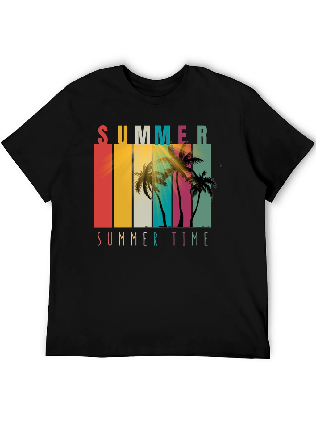 Summer Time Palm Tree Graphic Tee