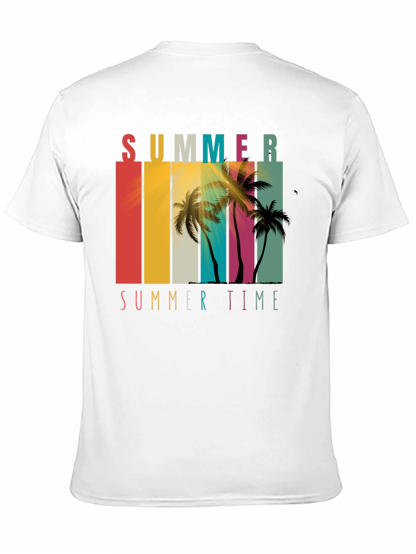 Summer Time Palm Tree Graphic Tee