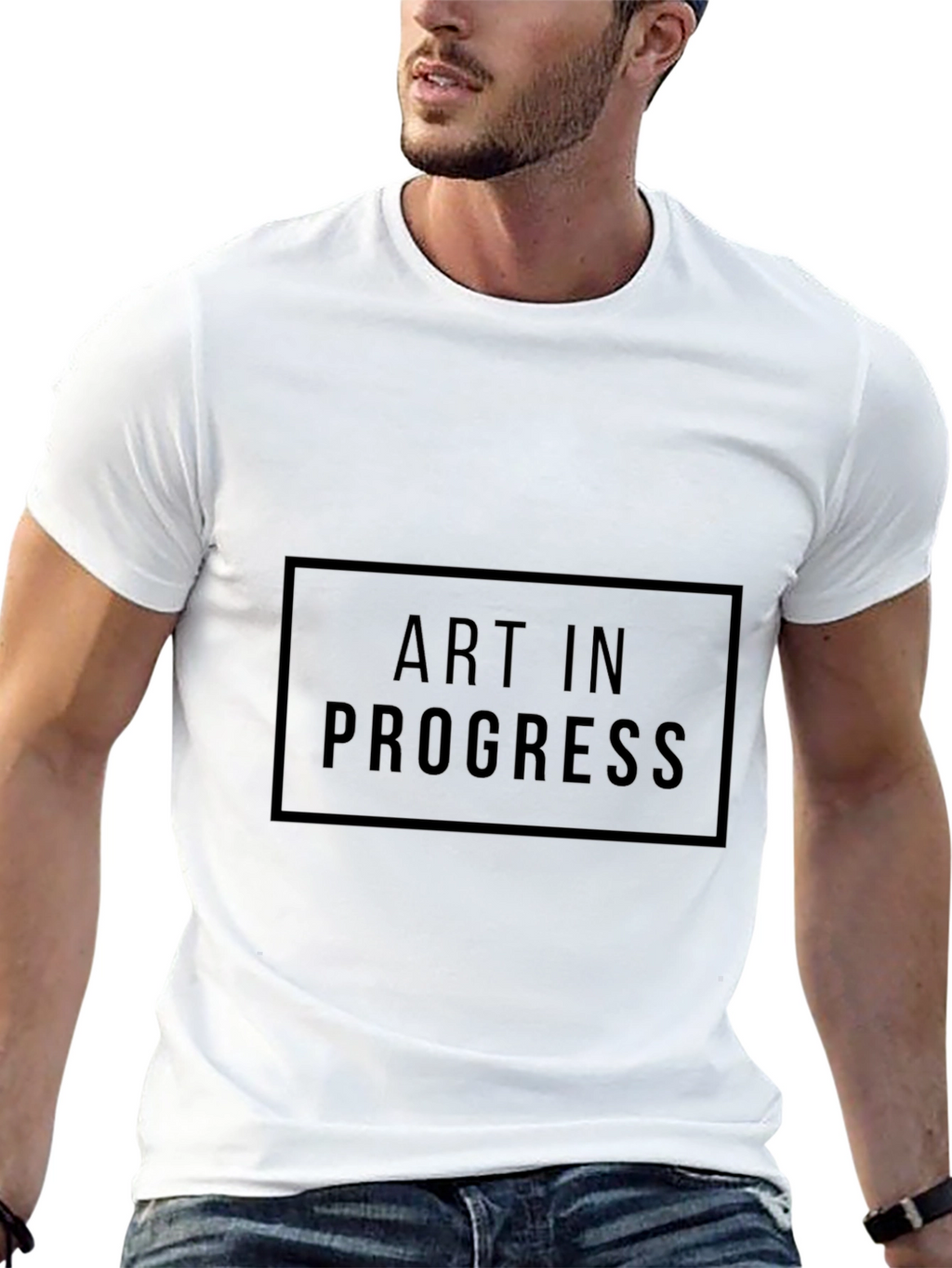 Art In Progress Black Graphic T-Shirt