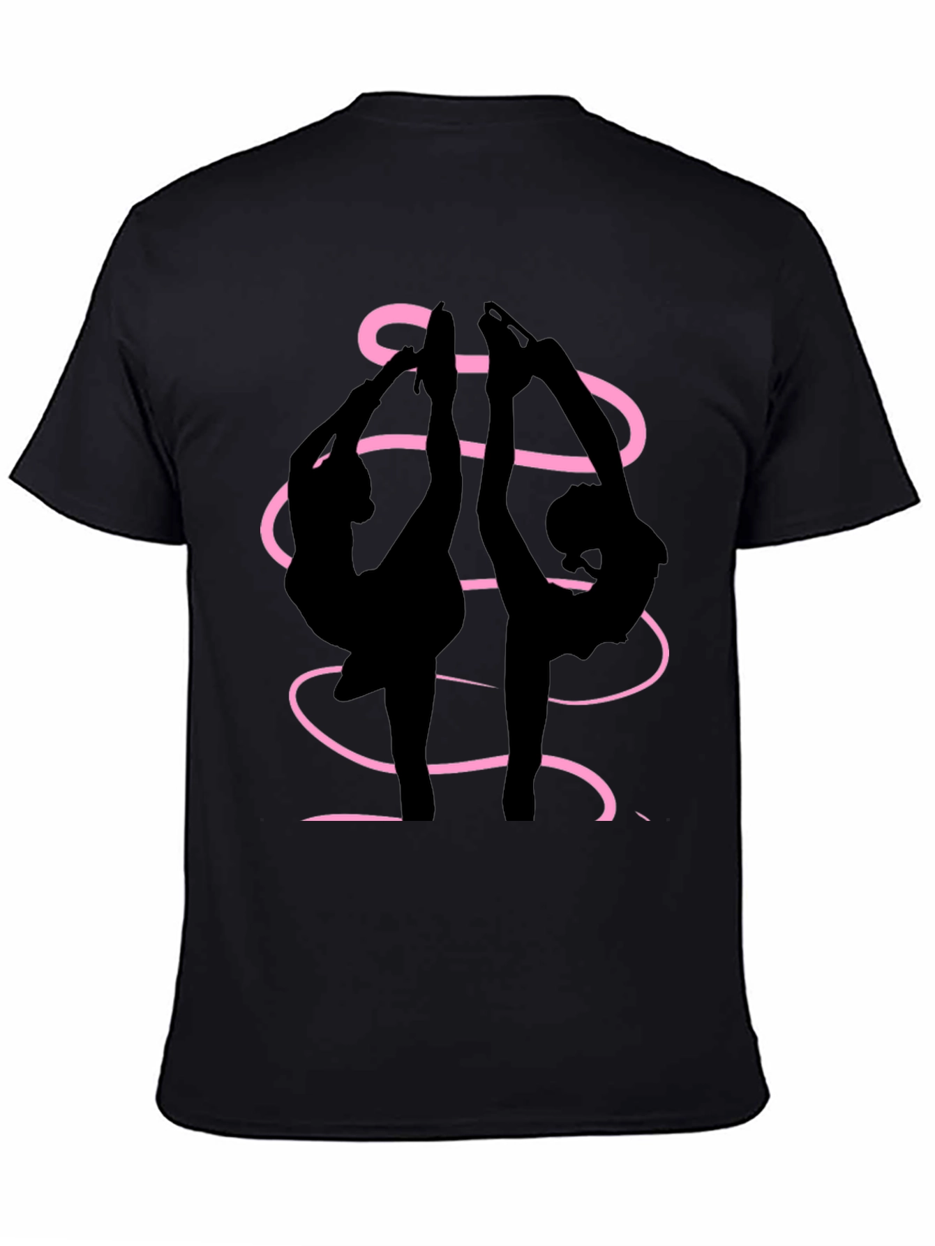 Figure Skaters Graphic Tee - Black Cotton Blend