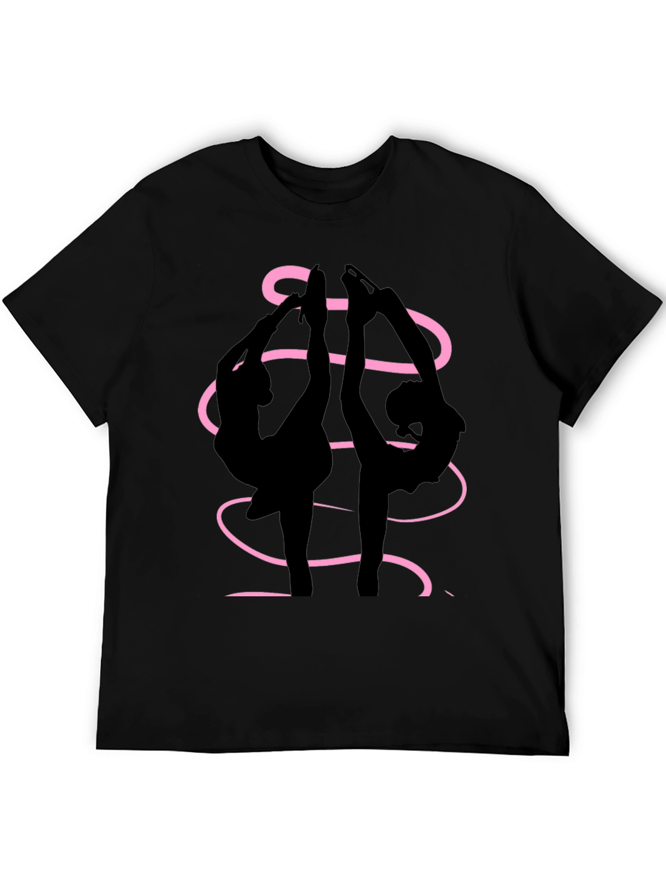 Figure Skaters Graphic Tee - Black Cotton Blend