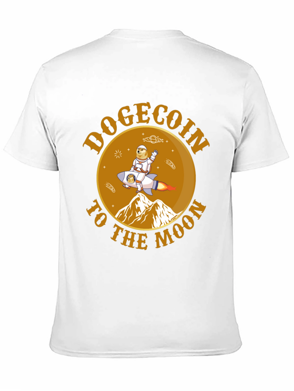 Dogecoin To The Moon Graphic Tee