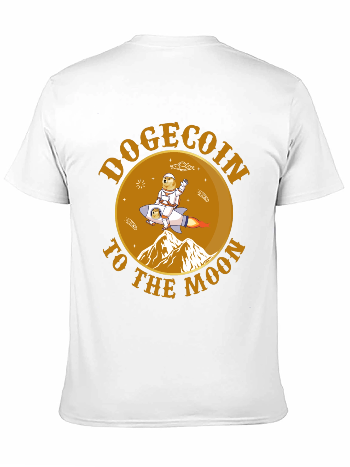 Dogecoin To The Moon Graphic Tee