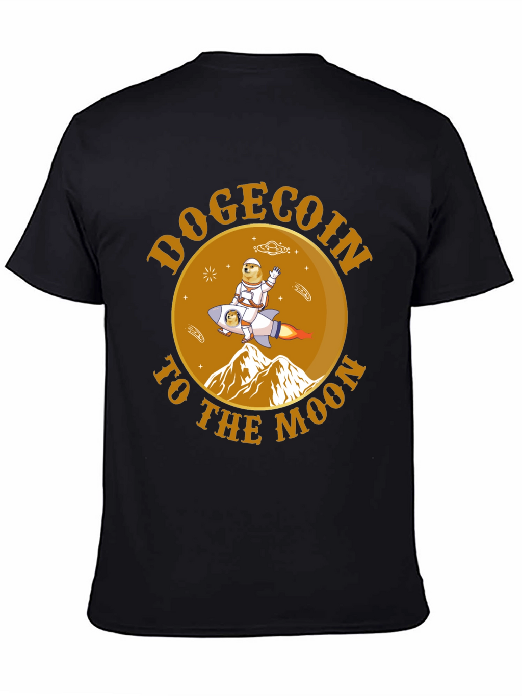 Dogecoin To The Moon Graphic Tee