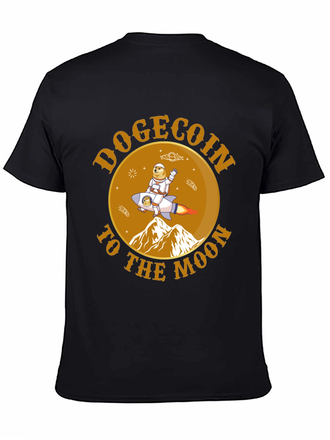 Dogecoin To The Moon Graphic Tee