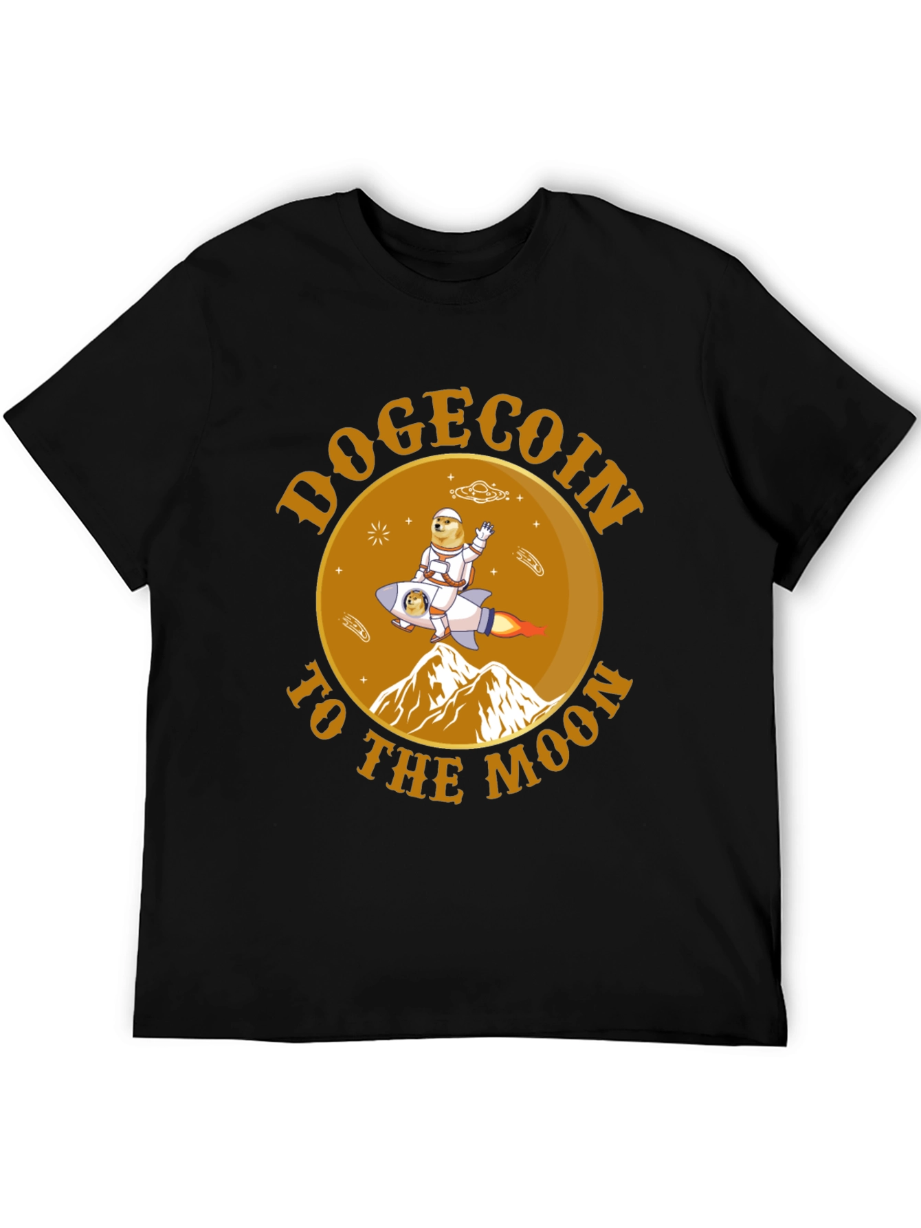 Dogecoin To The Moon Graphic Tee