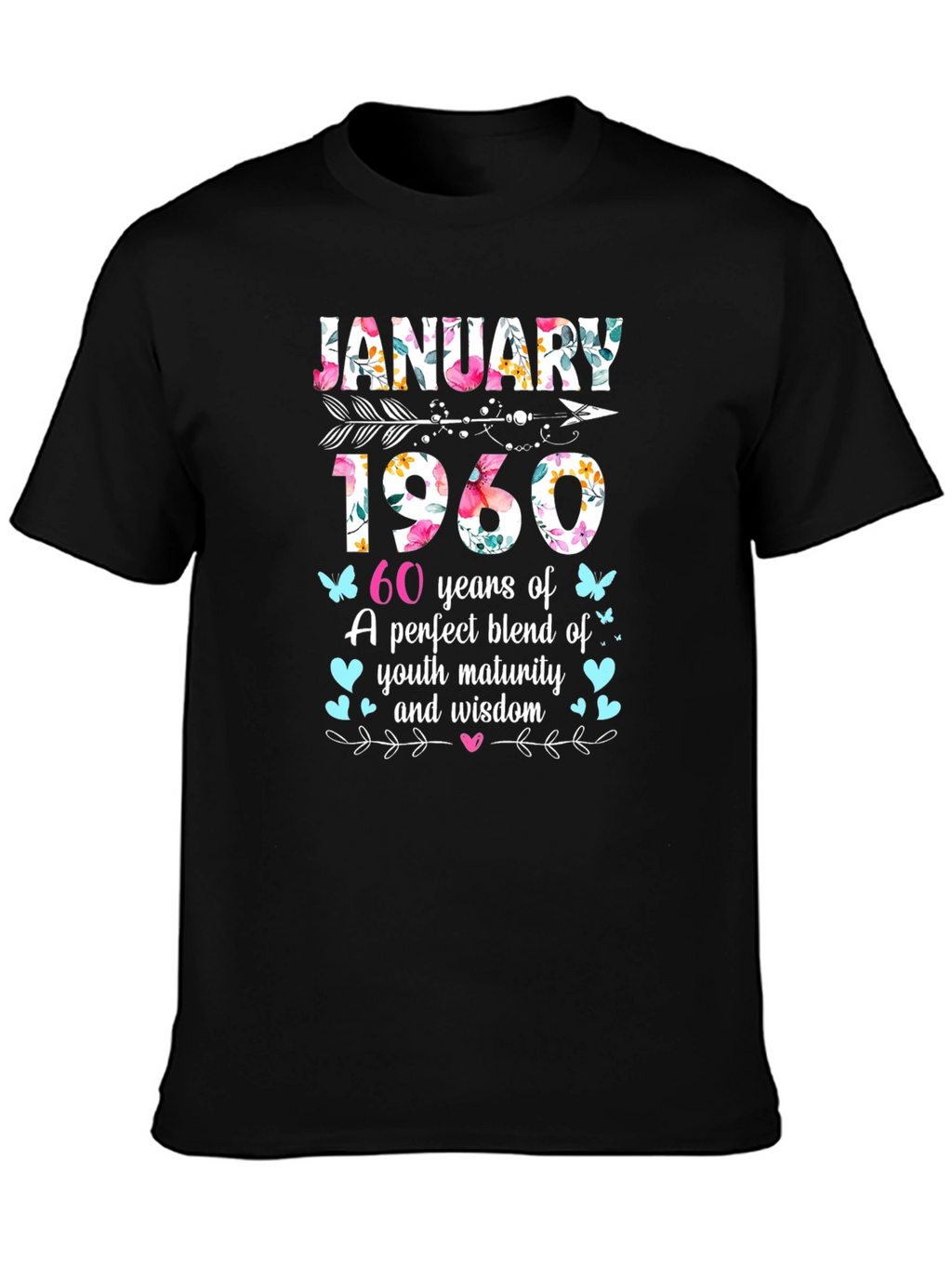 January 1960 60th Birthday T-Shirt