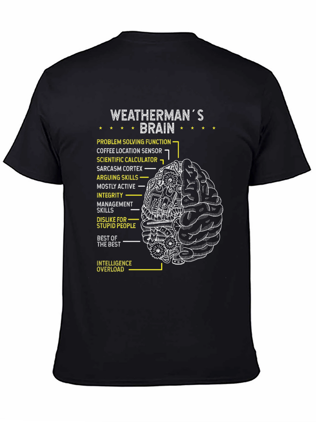 Weathermans Brain T-Shirt - Problem Solving Tee