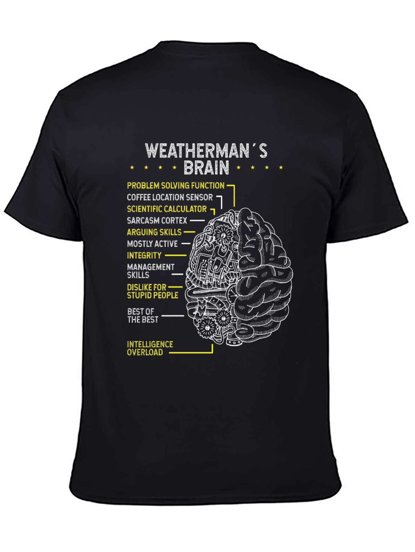 Weathermans Brain T-Shirt - Problem Solving Tee