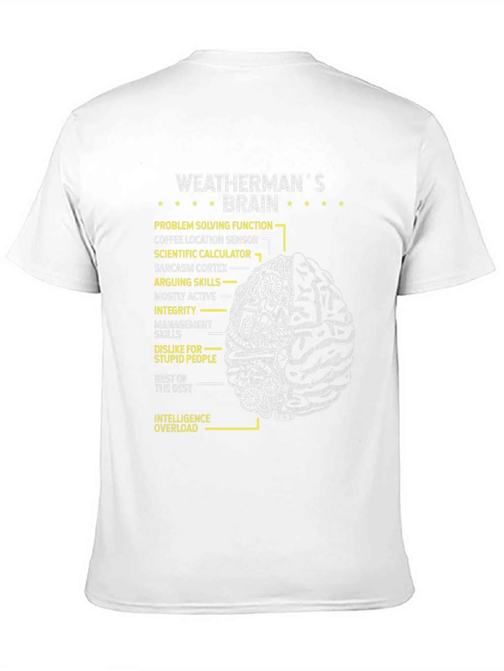 Weathermans Brain T-Shirt - Problem Solving Tee
