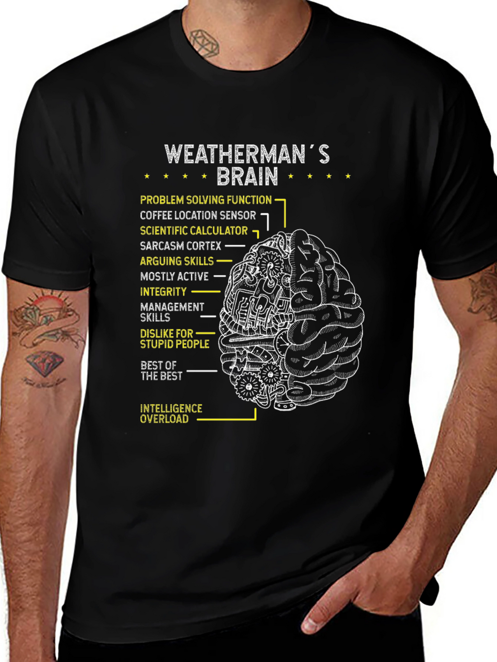 Weathermans Brain T-Shirt - Problem Solving Tee
