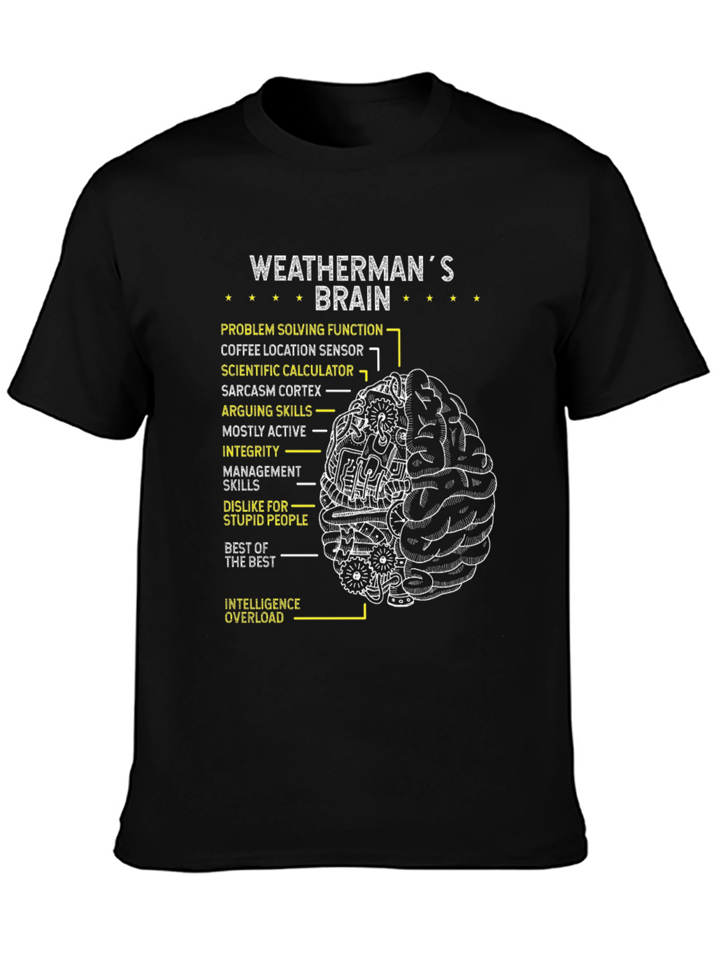 Weathermans Brain T-Shirt - Problem Solving Tee