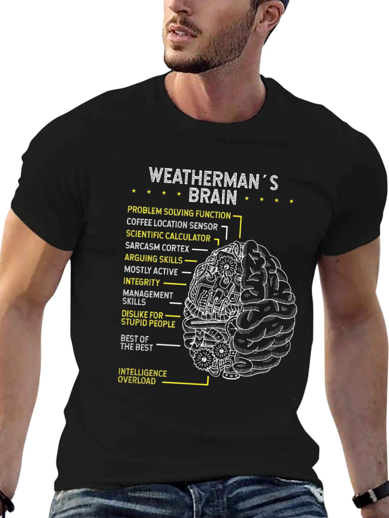 Weathermans Brain T-Shirt - Problem Solving Tee