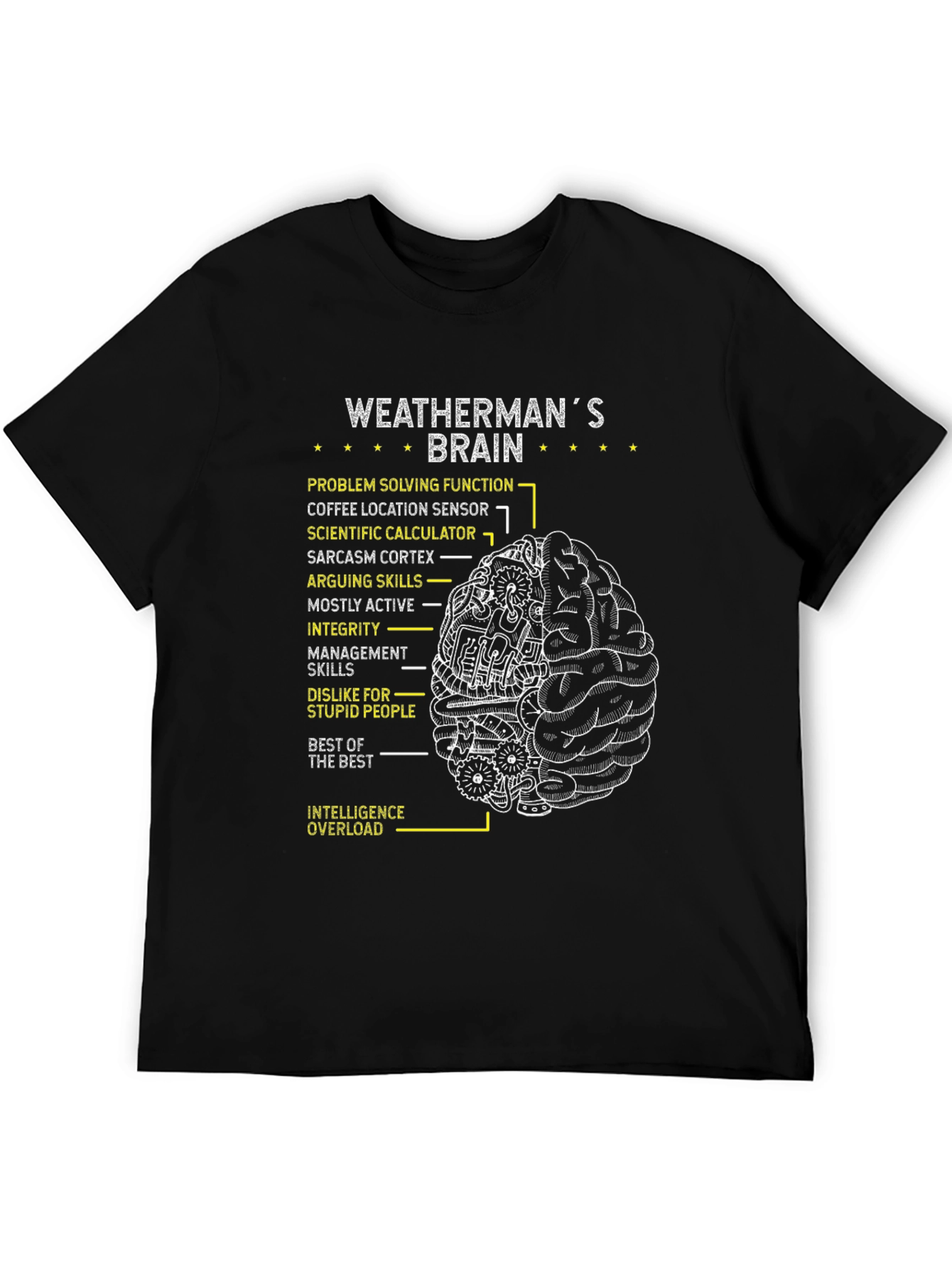 Weathermans Brain T-Shirt - Problem Solving Tee