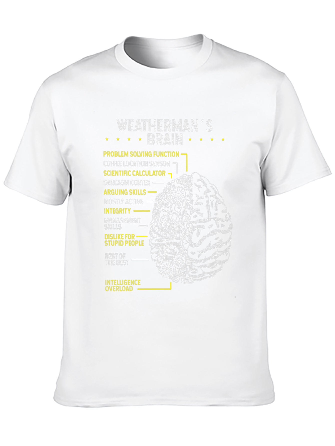 Weathermans Brain T-Shirt - Problem Solving Tee