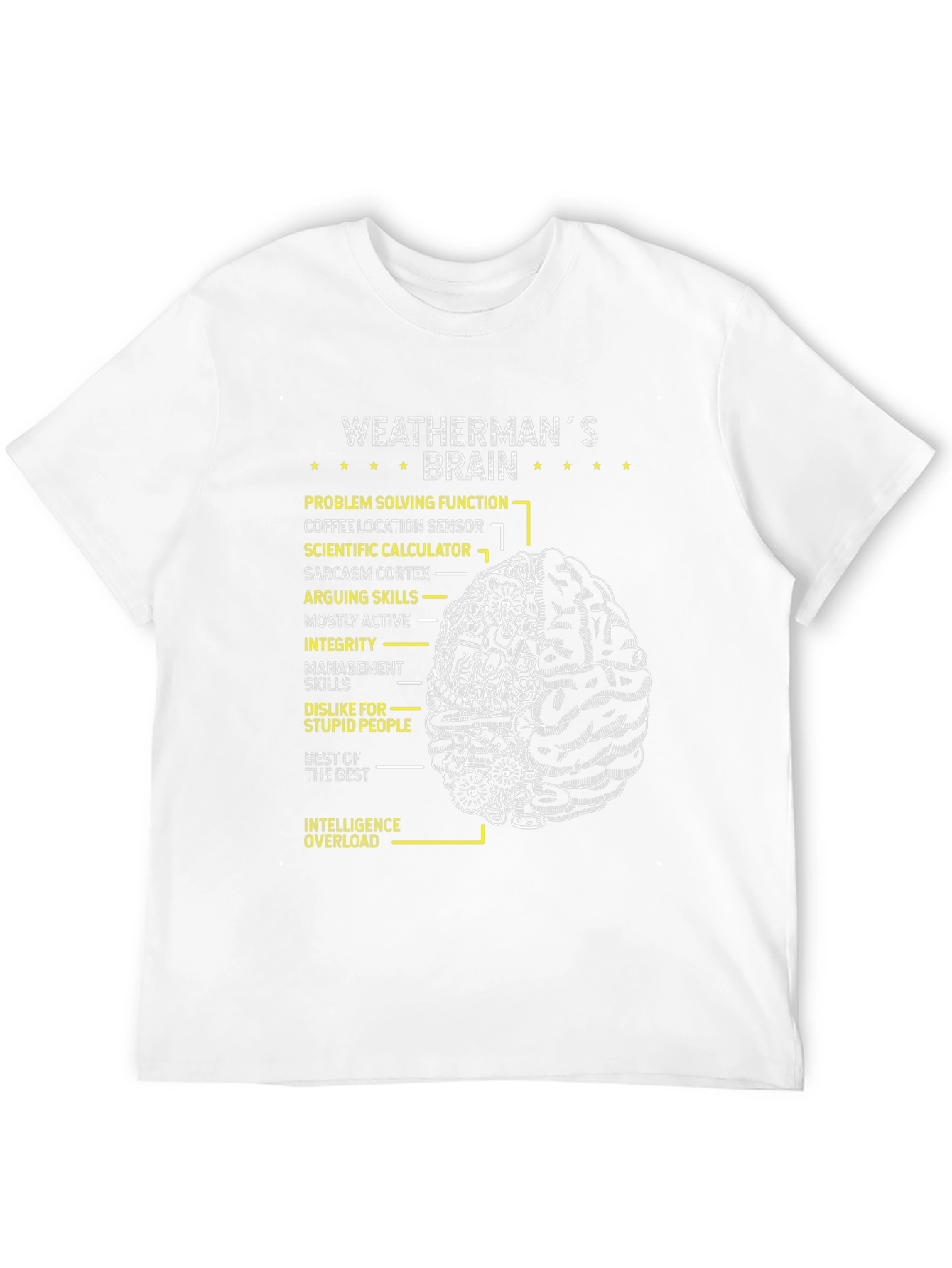 Weathermans Brain T-Shirt - Problem Solving Tee