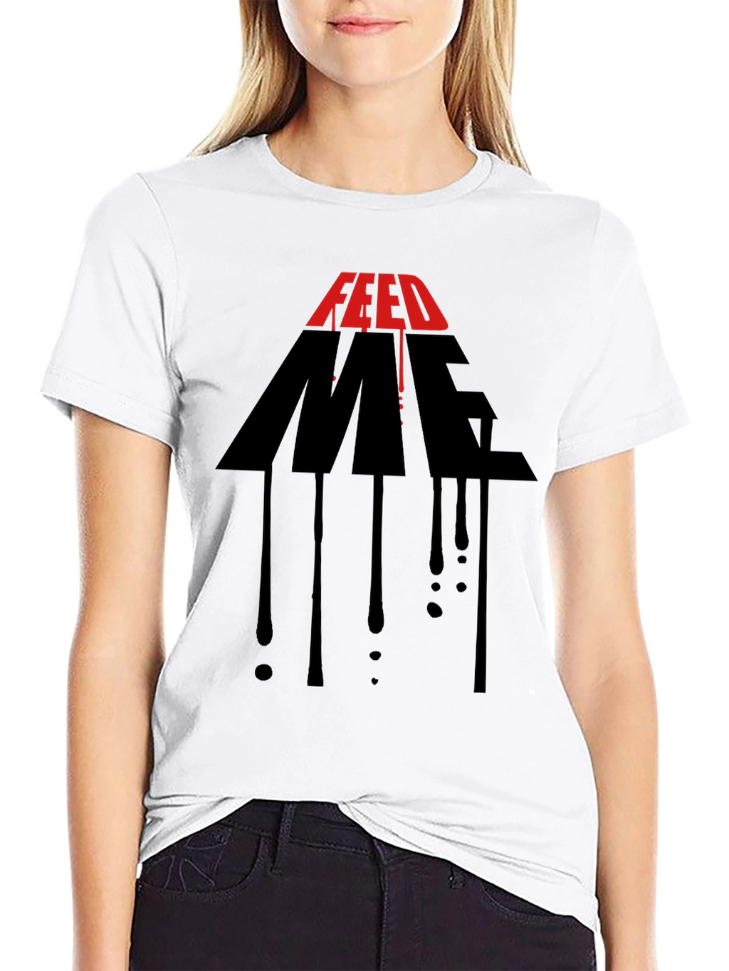 Feed Me Graphic Print Mens T-Shirt