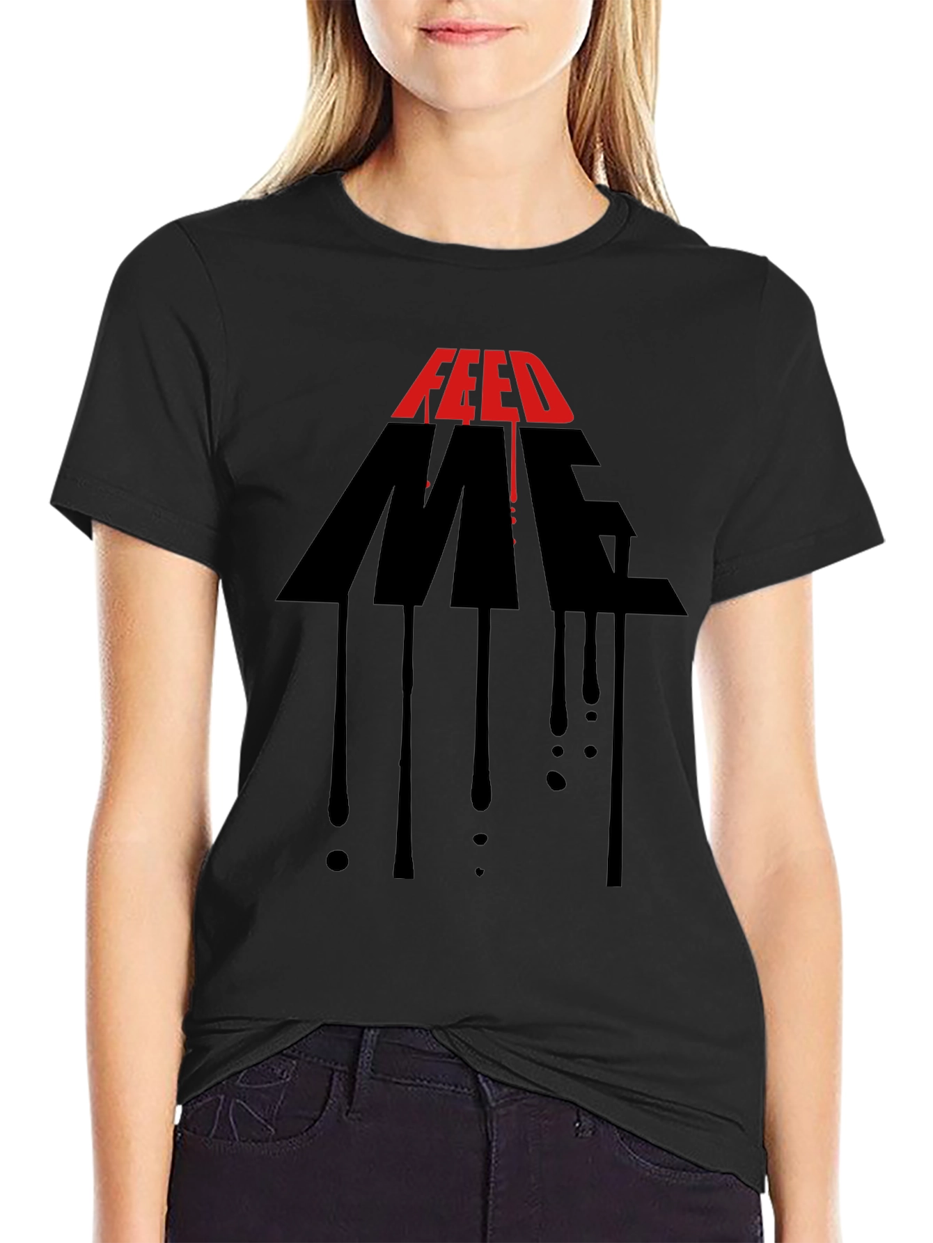 Feed Me Graphic Print Mens T-Shirt