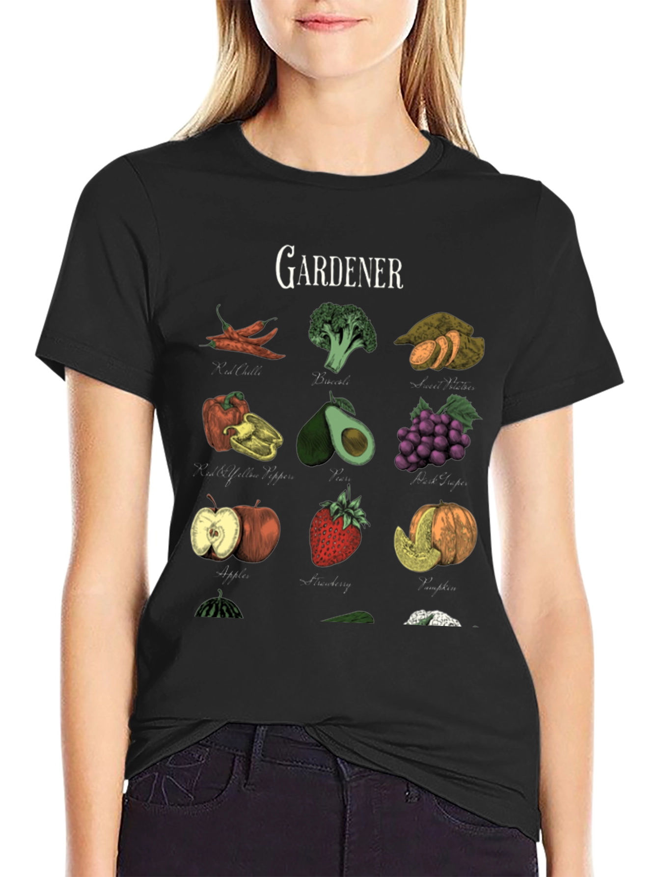 Gardeners Bounty Black Graphic Tee