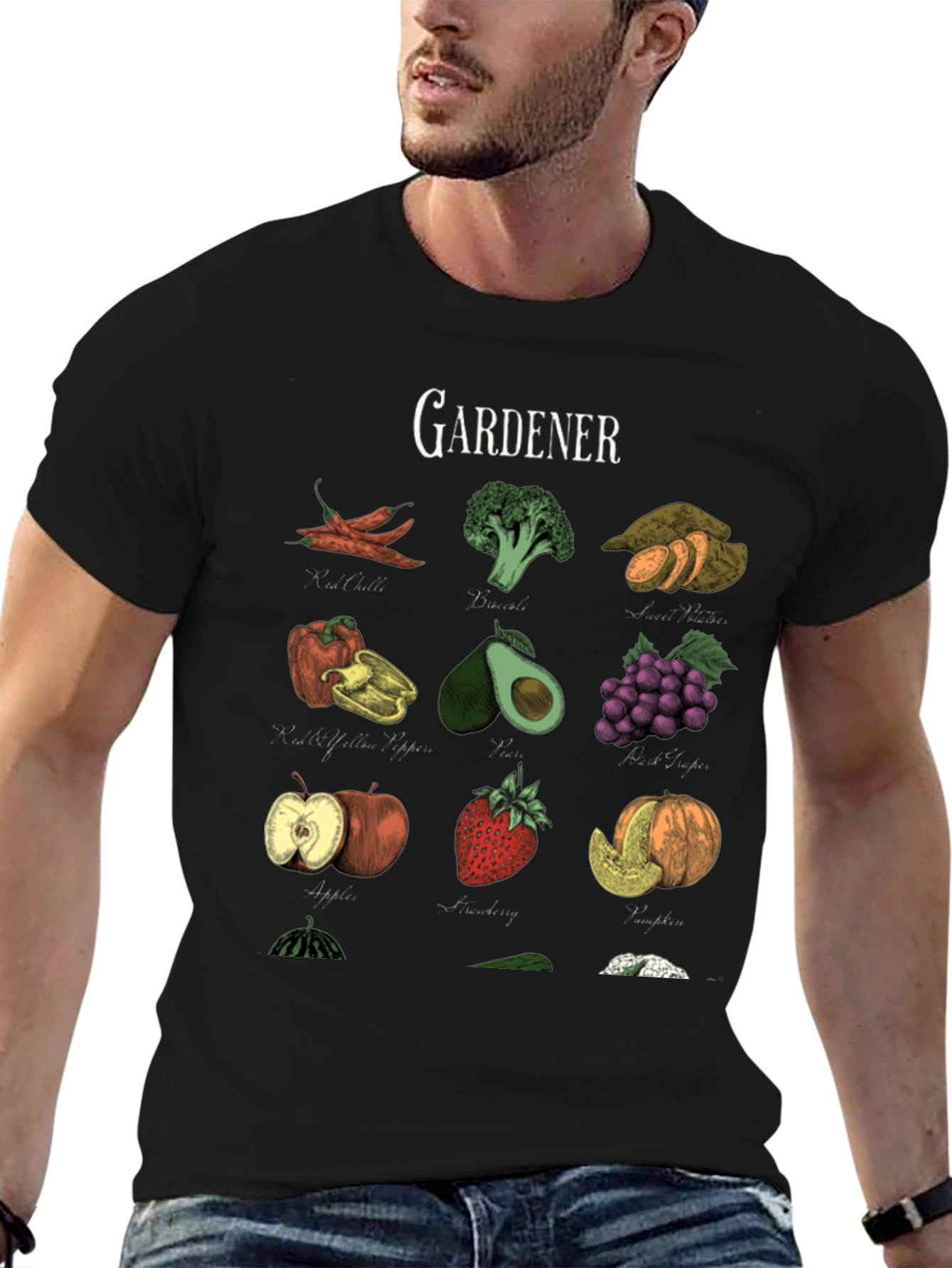 Gardeners Bounty Black Graphic Tee