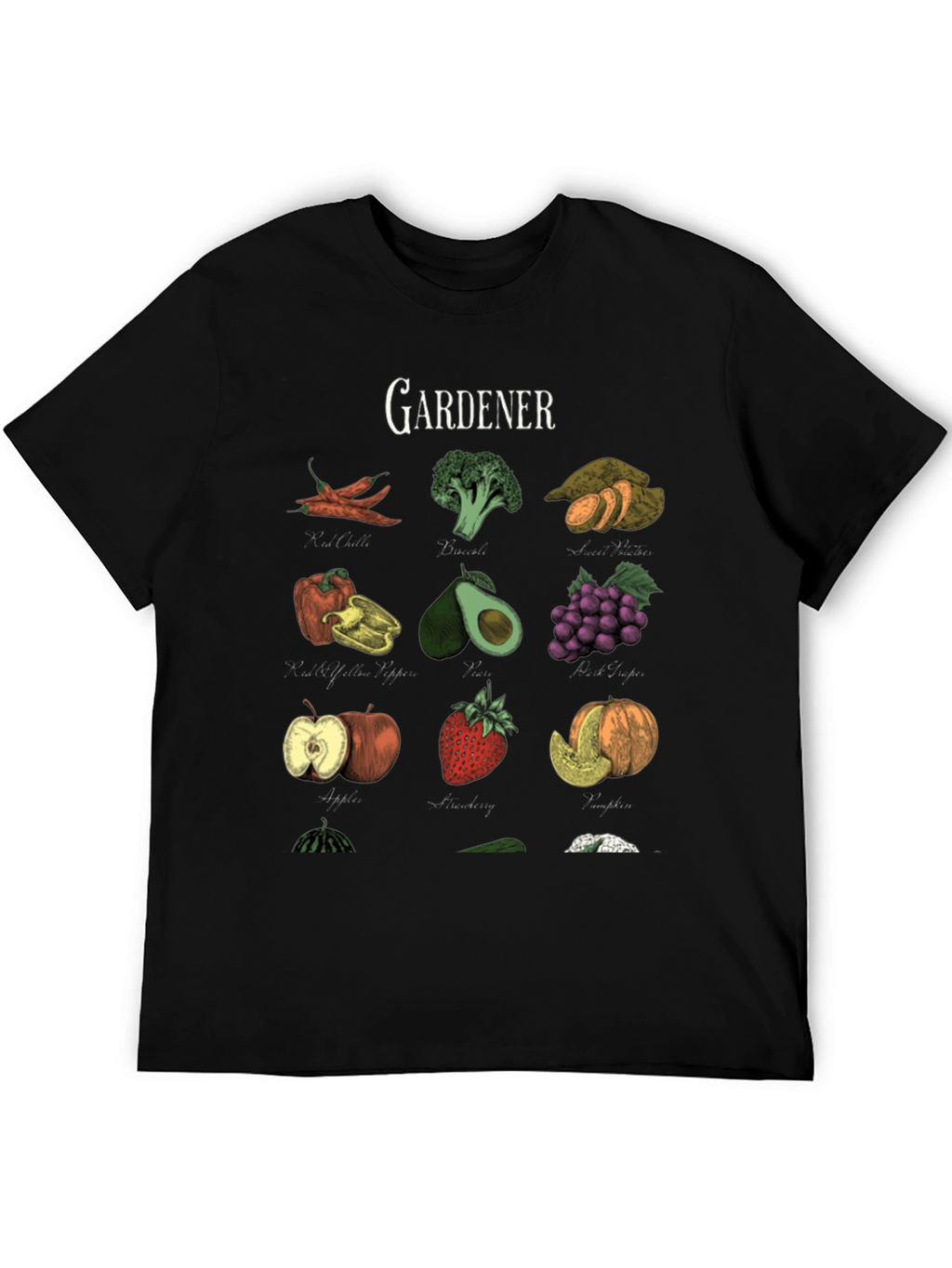 Gardeners Bounty Black Graphic Tee