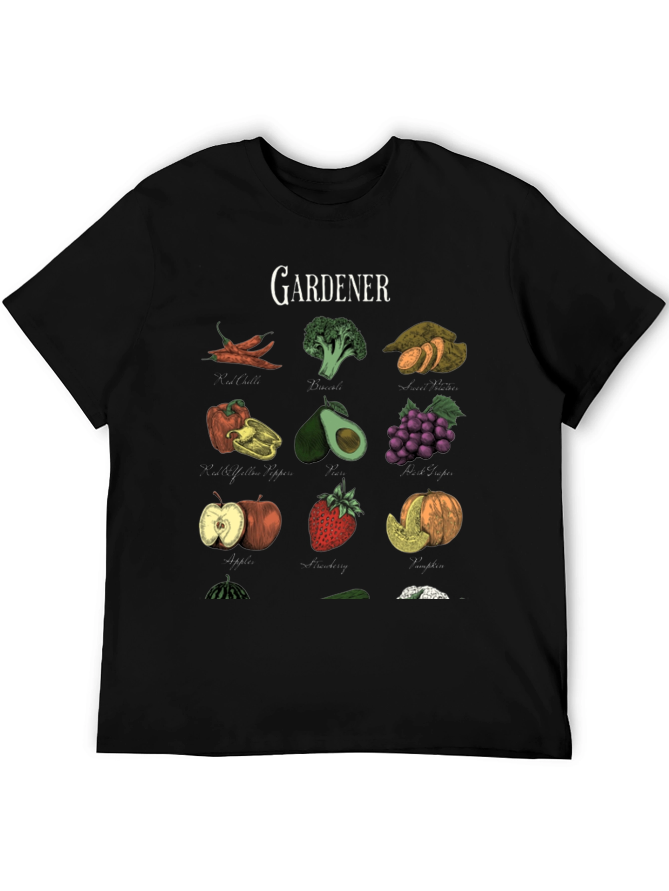 Gardeners Bounty Black Graphic Tee