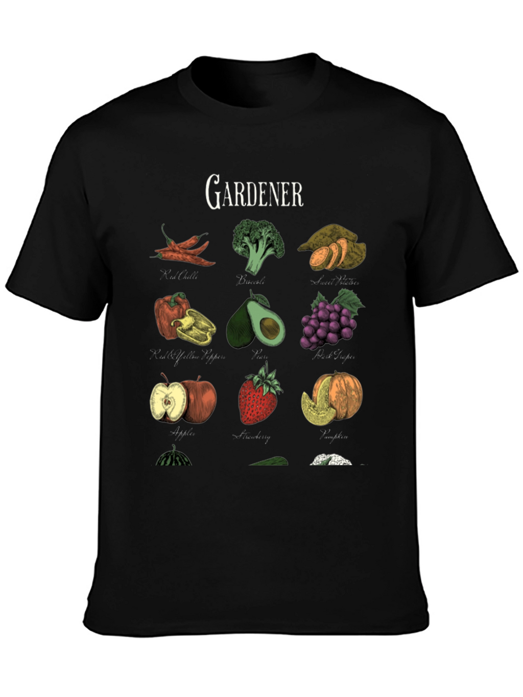 Gardeners Bounty Black Graphic Tee